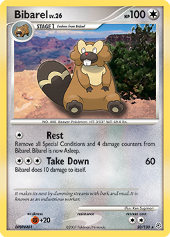 Bibarel #20 Bibarel - Diamond & Pearl - #20 - Pokemon TCG card
