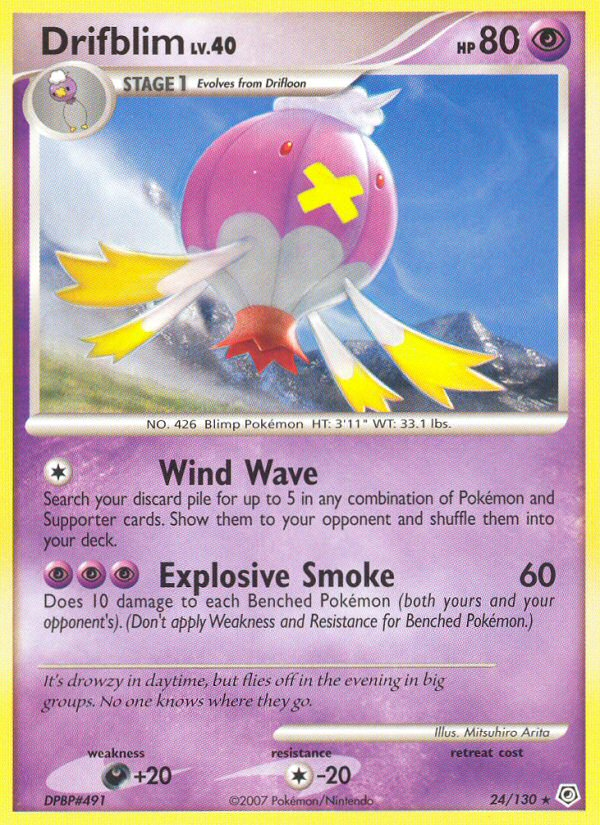 Drifblim - Diamond & Pearl - #24 - Pokemon TCG card