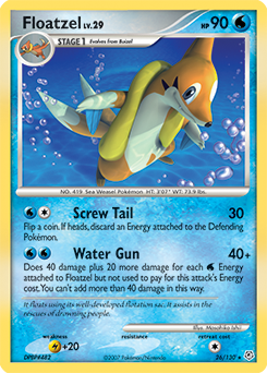 Floatzel - Diamond & Pearl - #26 - Pokemon TCG card
