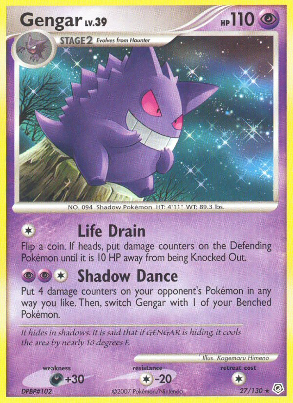 Gengar - Diamond & Pearl - #27 - Pokemon TCG card