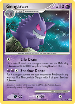 Gengar #27 Gengar - Diamond & Pearl - #27 - Pokemon TCG card