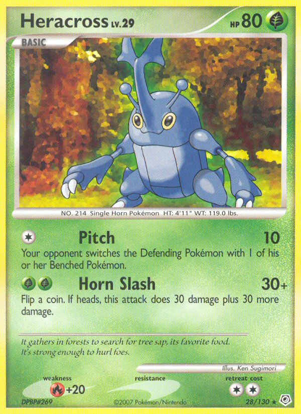 Heracross - Diamond & Pearl - #28 - Pokemon TCG card