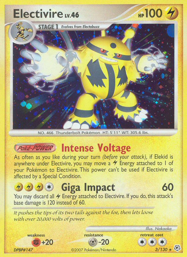 Electivire - Diamond & Pearl - #3 - Pokemon TCG card