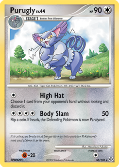Purugly - Diamond & Pearl - #36 - Pokemon TCG card