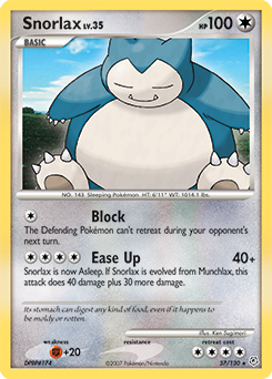 Snorlax - Diamond & Pearl - #37 - Pokemon TCG card