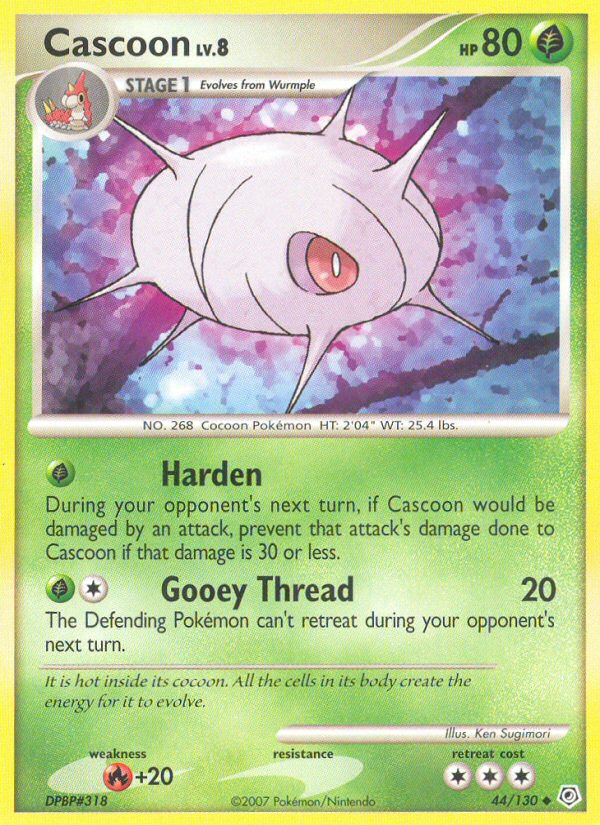 Cascoon - Diamond & Pearl - #44 - Pokemon TCG card