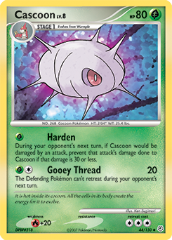 Cascoon #44 Cascoon - Diamond & Pearl - #44 - Pokemon TCG card