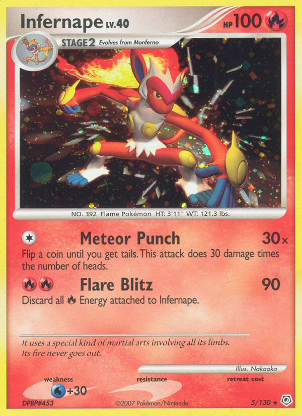 Infernape - Diamond & Pearl - #5 - Pokemon TCG card