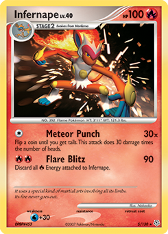 Infernape #5 Infernape - Diamond & Pearl - #5 - Pokemon TCG card