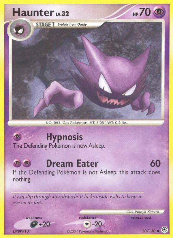 Haunter - Diamond & Pearl - #50 - Pokemon TCG card