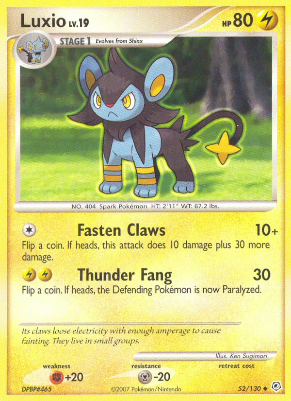 Luxio - Diamond & Pearl - #52 - Pokemon TCG card