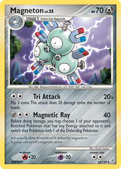 Magneton #54 Magneton - Diamond & Pearl - #54 - Pokemon TCG card