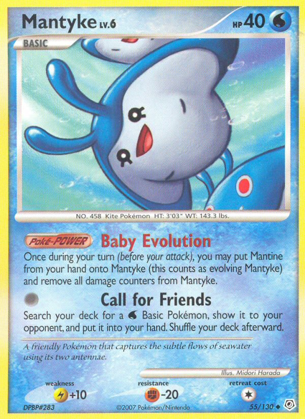 Mantyke - Diamond & Pearl - #55 - Pokemon TCG card