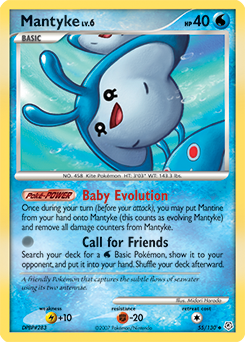Mantyke #55 Mantyke - Diamond & Pearl - #55 - Pokemon TCG card