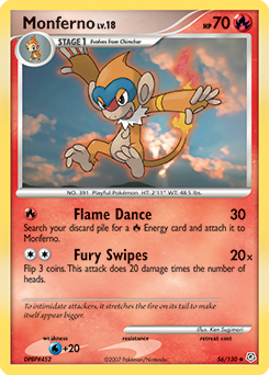 Monferno #56 Monferno - Diamond & Pearl - #56 - Pokemon TCG card