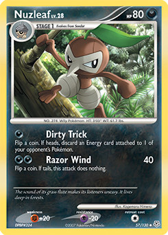 Nuzleaf #57 Nuzleaf - Diamond & Pearl - #57 - Pokemon TCG card