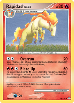 Rapidash #59 Rapidash - Diamond & Pearl - #59 - Pokemon TCG card
