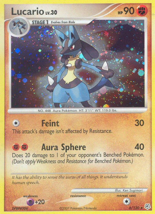 Lucario - Diamond & Pearl - #6 - Pokemon TCG card