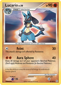 Lucario #6 Lucario - Diamond & Pearl - #6 - Pokemon TCG card