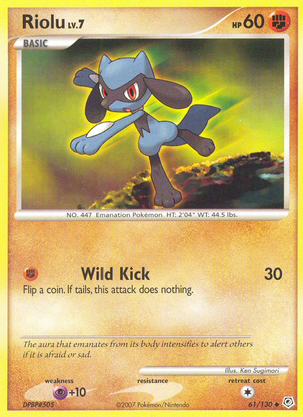 Riolu - Diamond & Pearl - #61 - Pokemon TCG card
