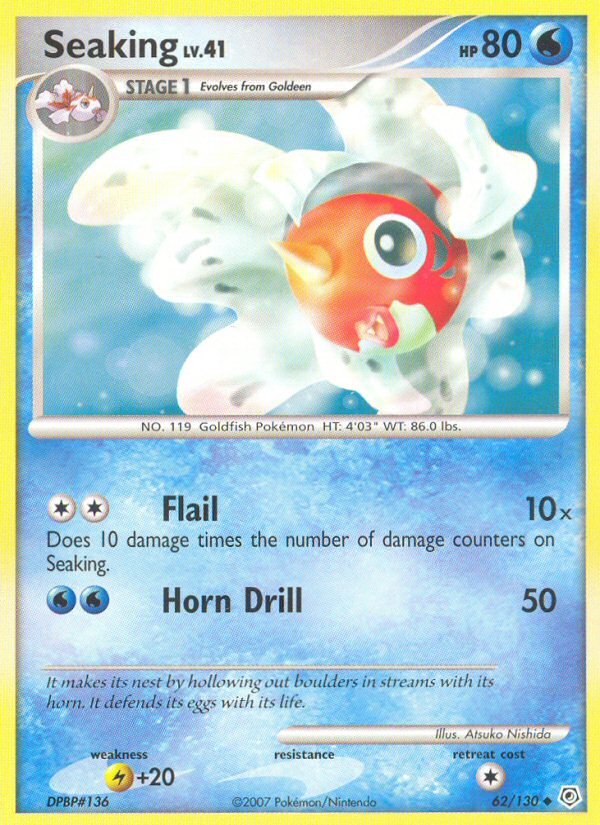 Seaking - Diamond & Pearl - #62 - Pokemon TCG card