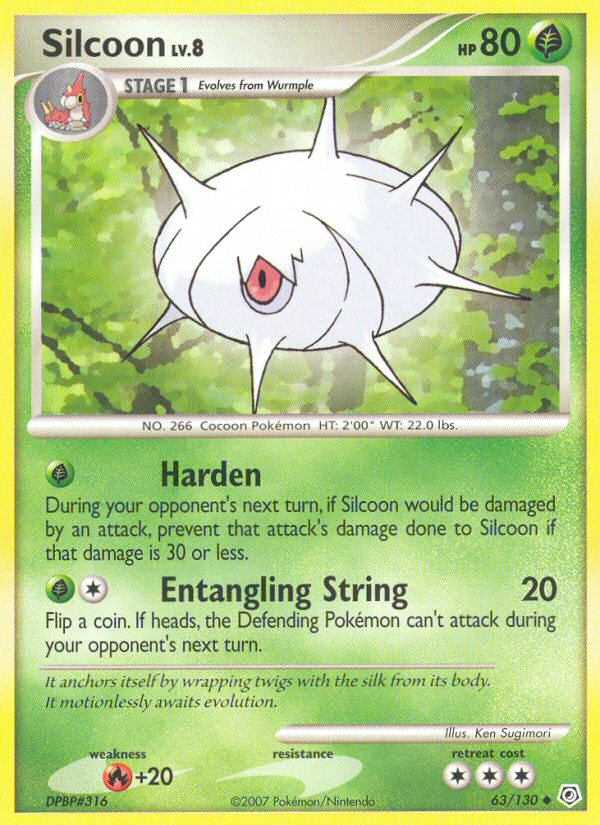 Silcoon - Diamond & Pearl - #63 - Pokemon TCG card