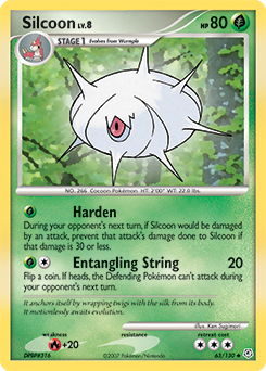 Silcoon #63 Silcoon - Diamond & Pearl - #63 - Pokemon TCG card