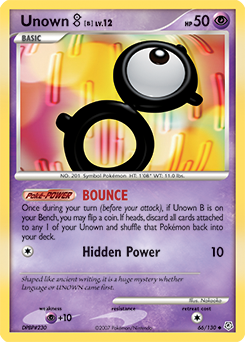 Unown [B] - Diamond & Pearl - #66 - Pokemon TCG card