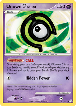 Unown [C] - Diamond & Pearl - #67 - Pokemon TCG card