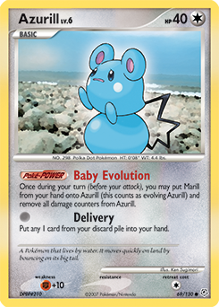 Azurill #69 Azurill - Diamond & Pearl - #69 - Pokemon TCG card
