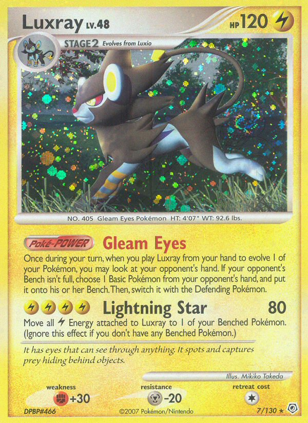 Luxray - Diamond & Pearl - #7 - Pokemon TCG card