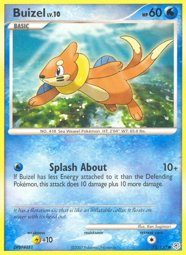 Buizel - Diamond & Pearl - #72 - Pokemon TCG card