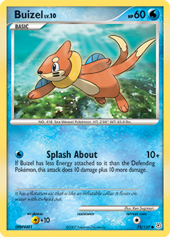 Buizel #72 Buizel - Diamond & Pearl - #72 - Pokemon TCG card
