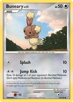 Buneary #73 Buneary - Diamond & Pearl - #73 - Pokemon TCG card