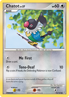 Chatot - Diamond & Pearl - #74 - Pokemon TCG card