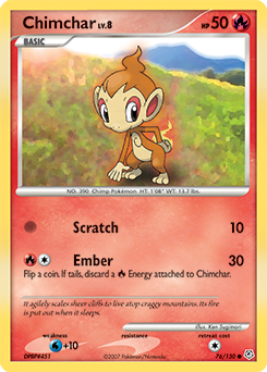 Chimchar #76 Chimchar - Diamond & Pearl - #76 - Pokemon TCG card
