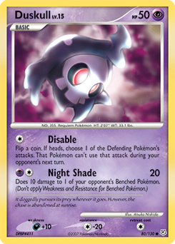 Duskull #80 Duskull - Diamond & Pearl - #80 - Pokemon TCG card