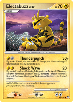 Electabuzz #81 Electabuzz - Diamond & Pearl - #81 - Pokemon TCG card