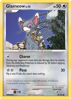 Glameow - Diamond & Pearl - #83 - Pokemon TCG card