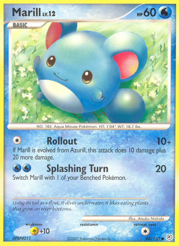 Marill - Diamond & Pearl - #88 - Pokemon TCG card