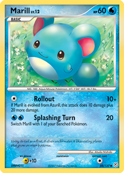 Marill #88 Marill - Diamond & Pearl - #88 - Pokemon TCG card