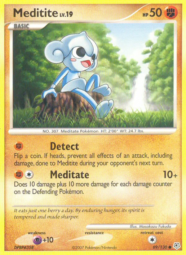 Meditite - Diamond & Pearl - #89 - Pokemon TCG card