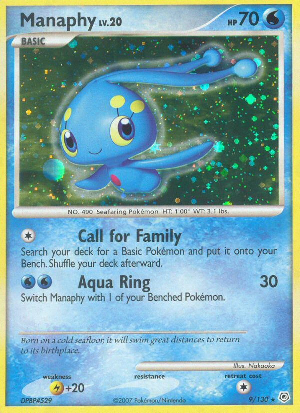 Manaphy - Diamond & Pearl - #9 - Pokemon TCG card