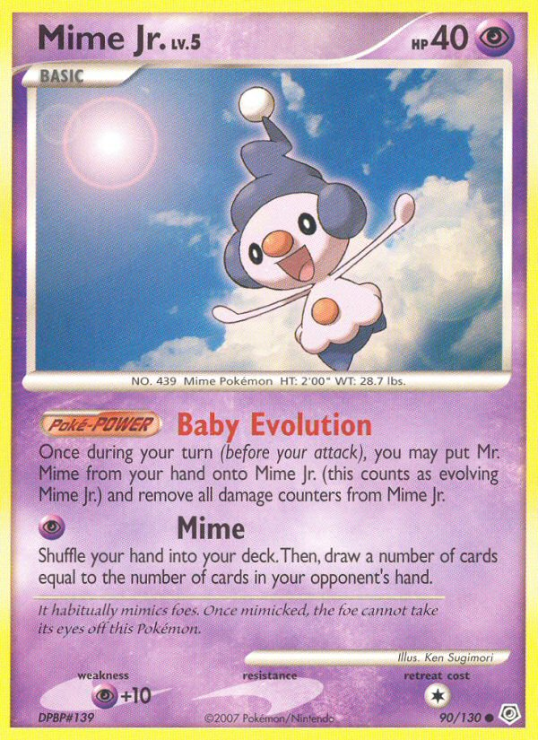 Mime Jr. - Diamond & Pearl - #90 - Pokemon TCG card
