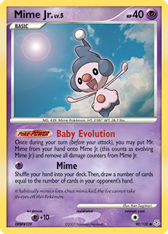 Mime Jr. #90 Mime Jr. - Diamond & Pearl - #90 - Pokemon TCG card