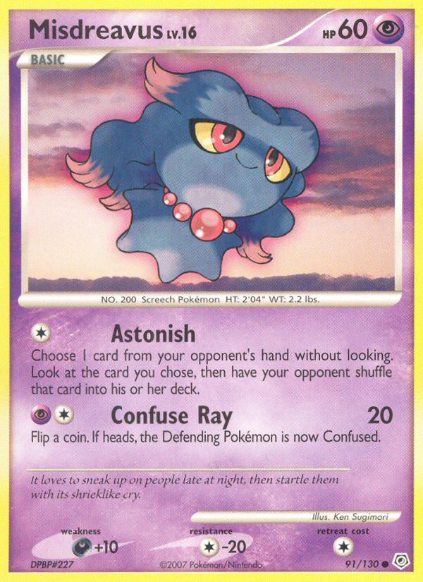 Misdreavus - Diamond & Pearl - #91 - Pokemon TCG card