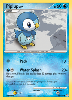Piplup #93 Piplup - Diamond & Pearl - #93 - Pokemon TCG card