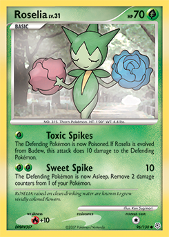Roselia #96 Roselia - Diamond & Pearl - #96 - Pokemon TCG card
