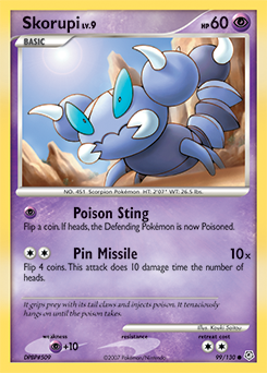Skorupi #99 Skorupi - Diamond & Pearl - #99 - Pokemon TCG card