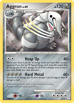 Aggron #1 Aggron - Mysterious Treasures - #1 - Pokemon TCG card